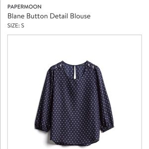 Papermoon Blane Button Detail Blouse